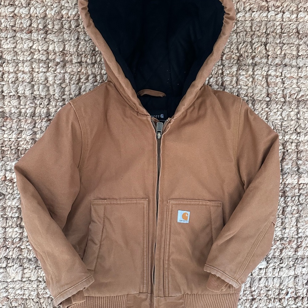 Carhartt Canvas Insulated Hooded Active Jacket for Toddlers